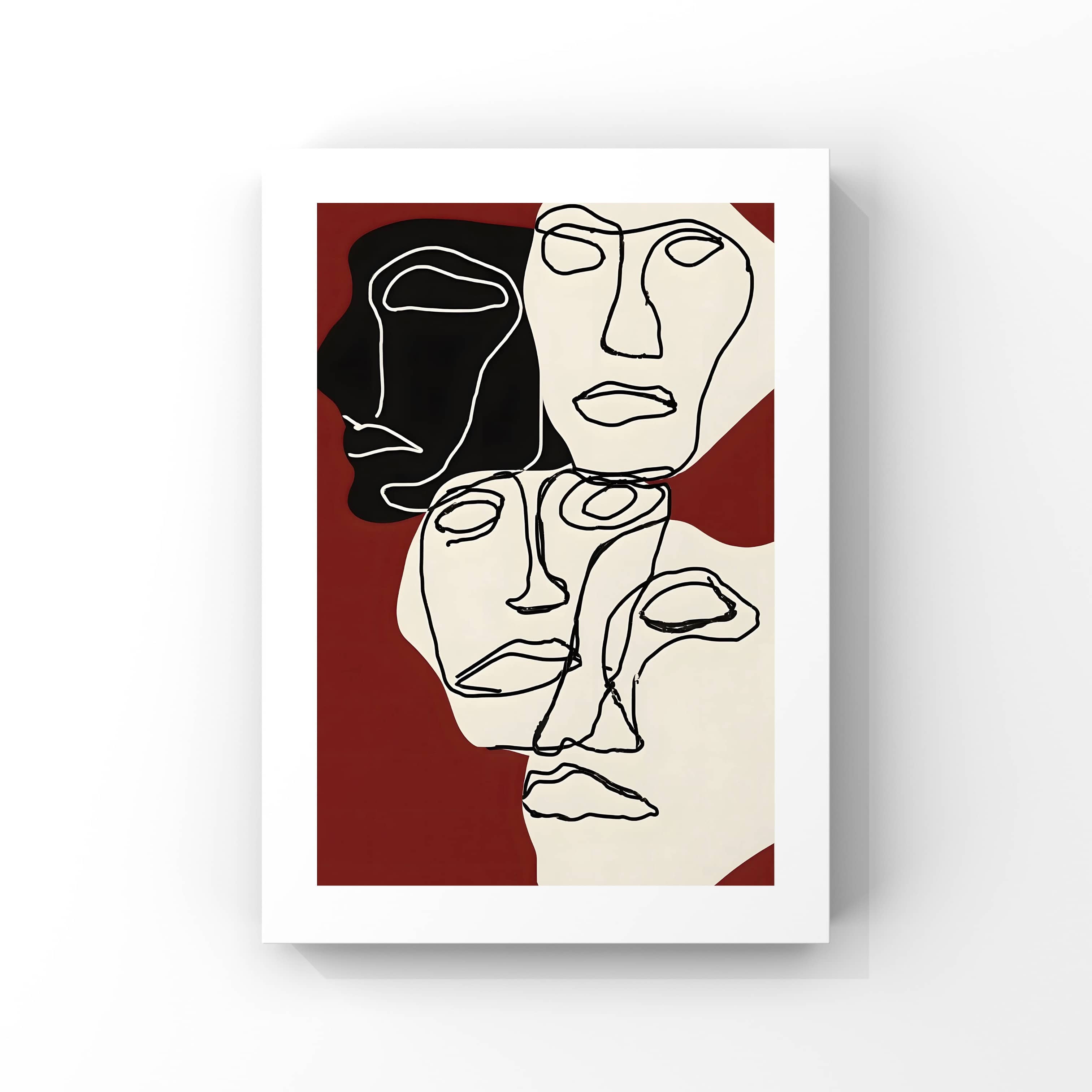 "Silent Human Forms" No.2 Poster Tablo