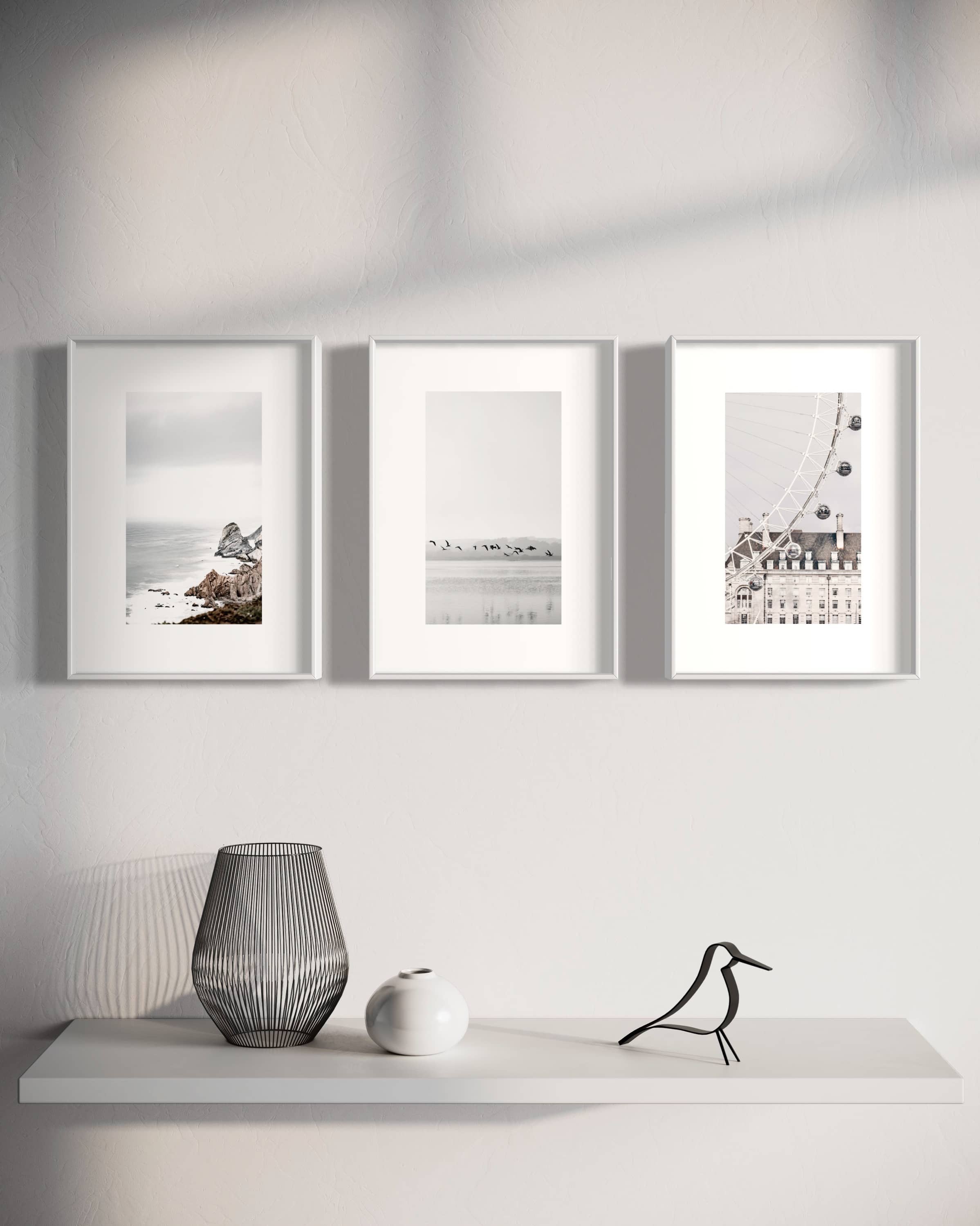 "Quiet" 3'lü Poster Tablo Seti