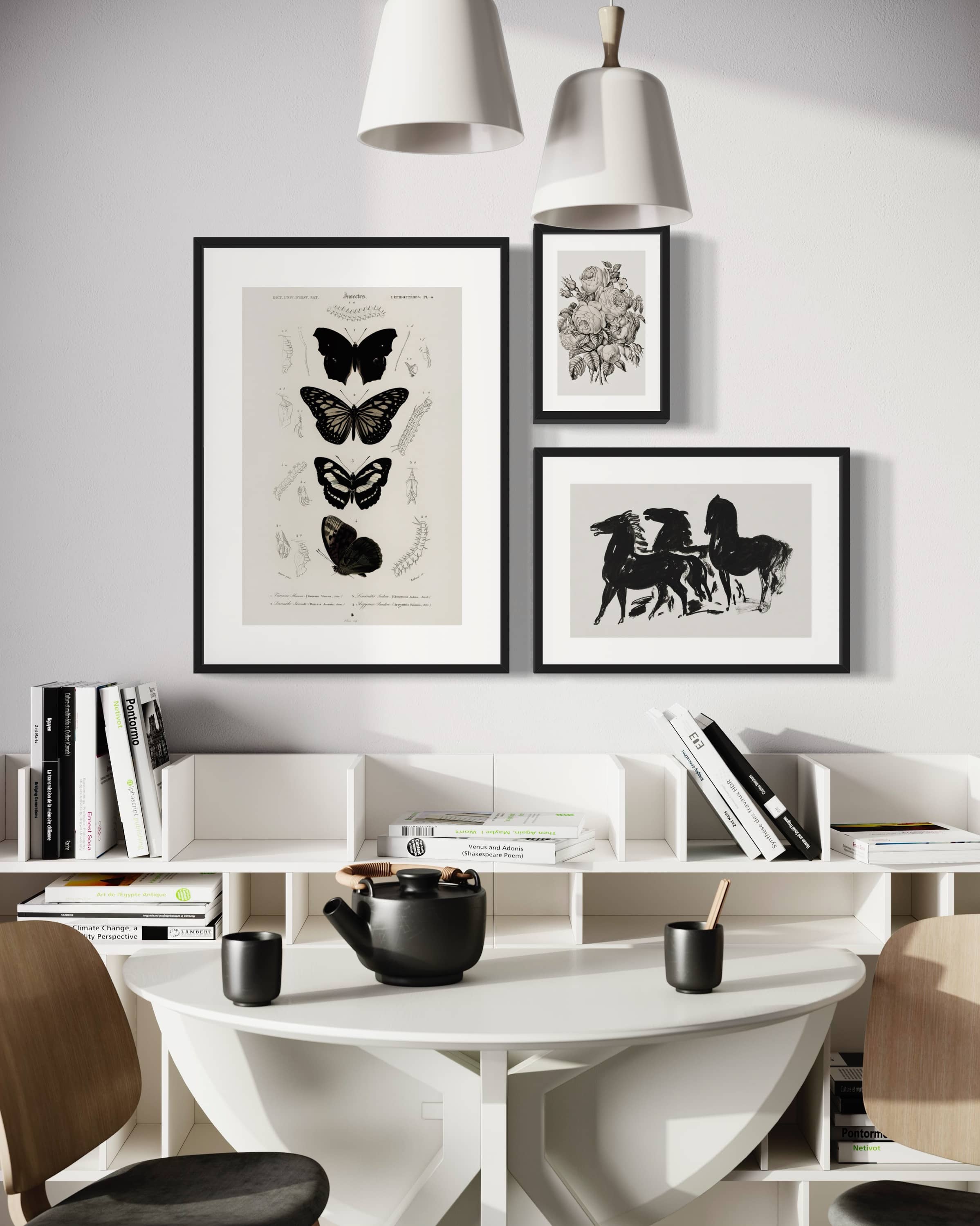 "Bouquet" 3'lü Poster Tablo Seti