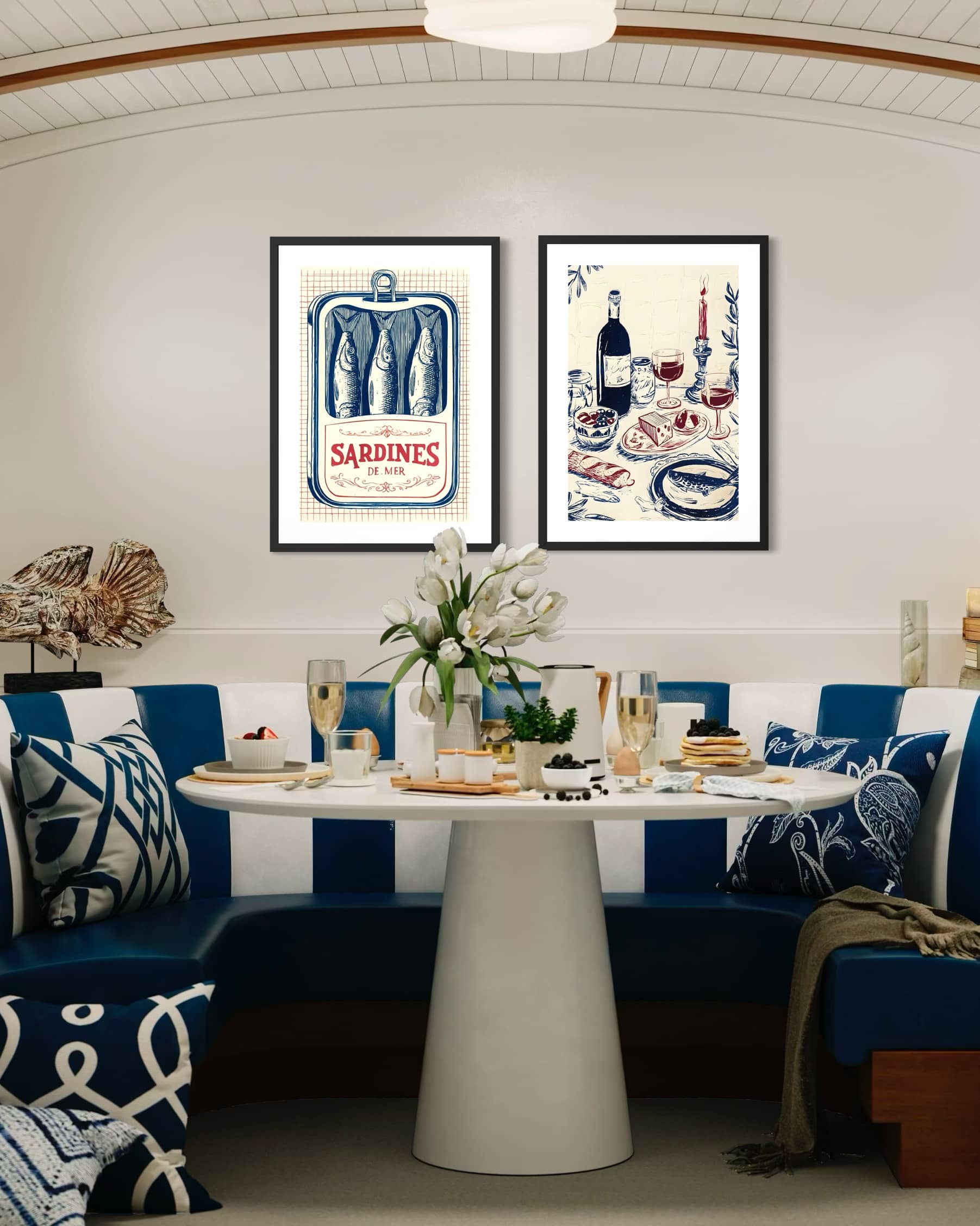 "Sardines" 2'li Poster Tablo Seti