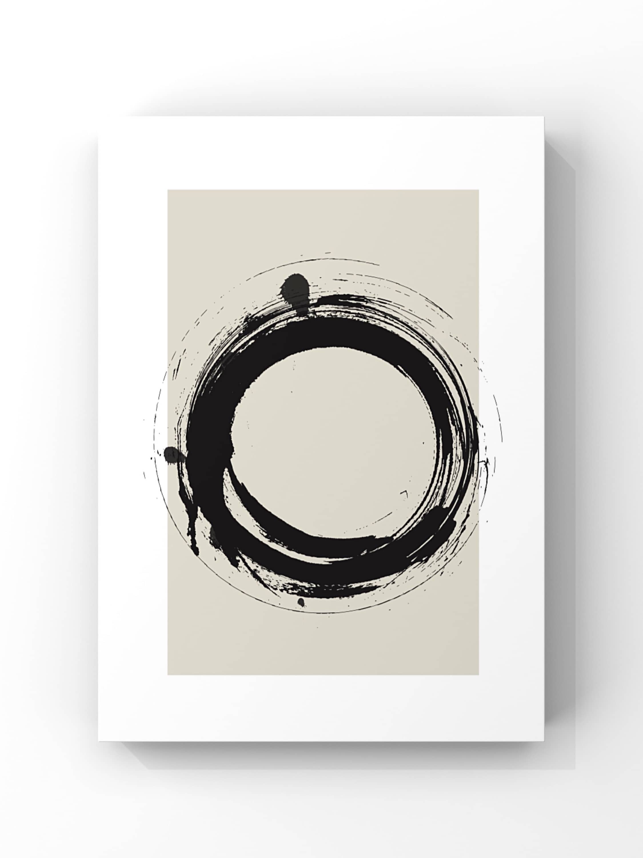 Circle Seri 1 – Minimal Zen Çember Soyut Tasarım Poster Tablo