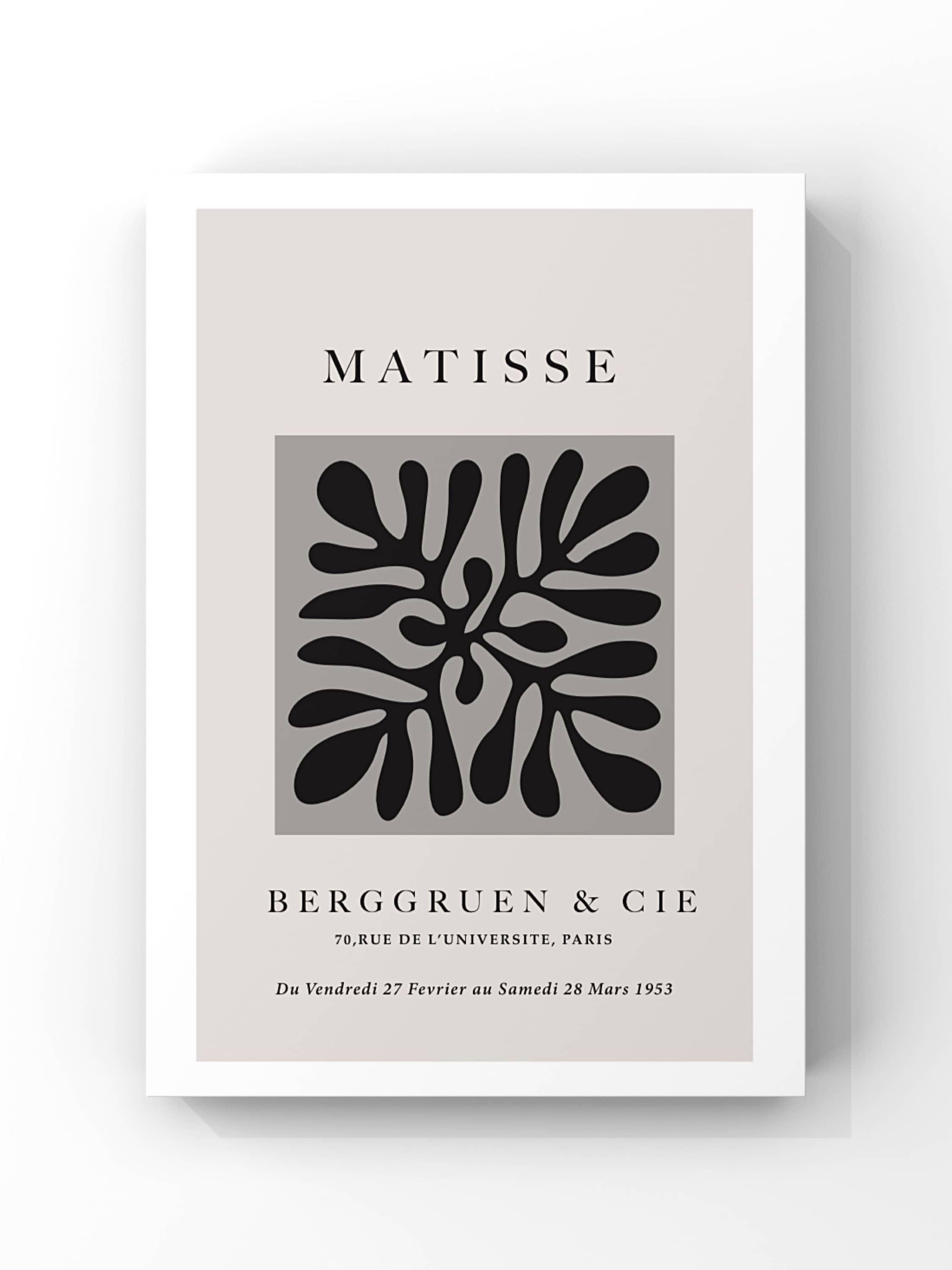 Matisse Inspired Berggruen Exhibition Poster Tablo