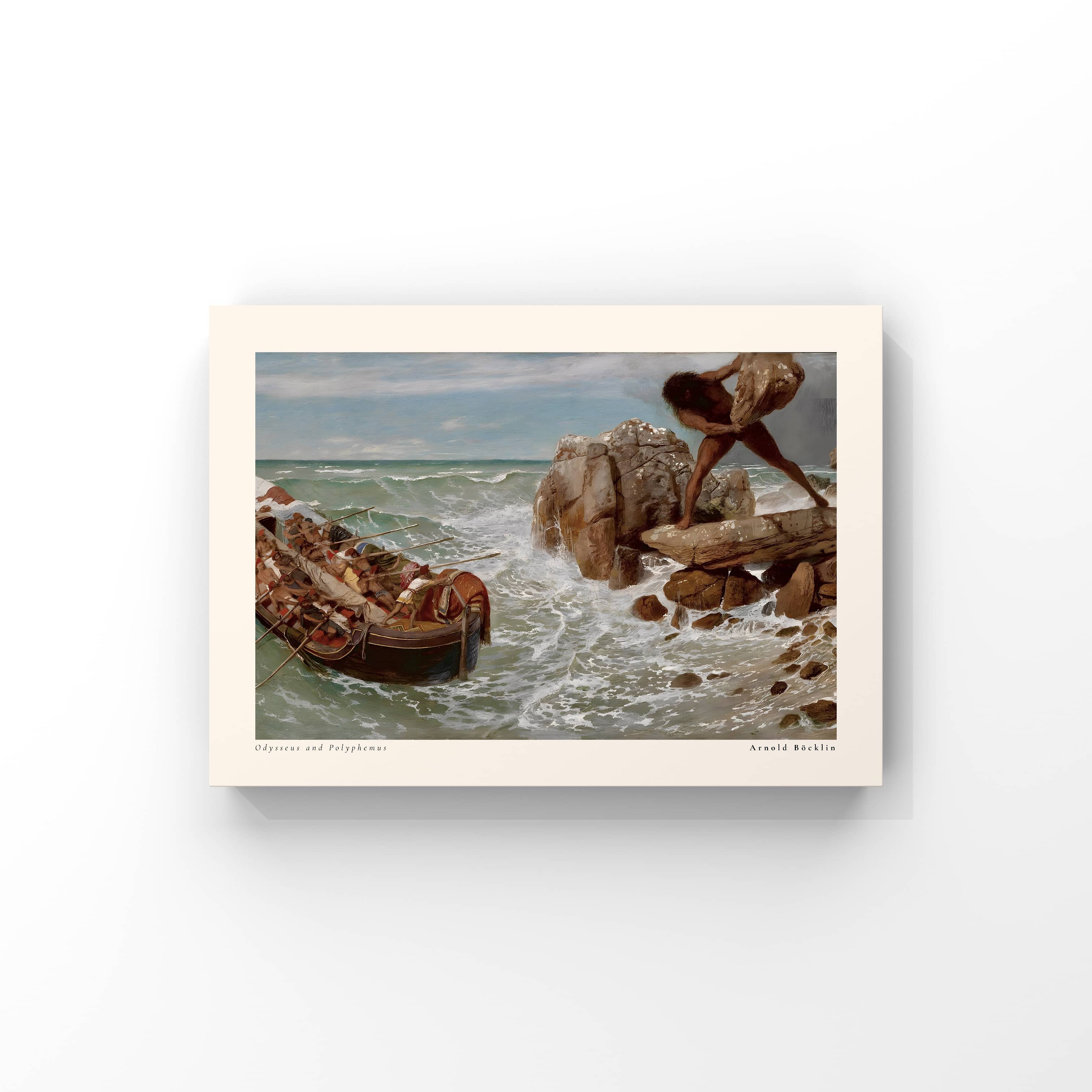 "The Odyssey Collection-Odysseus and Polyphemus" Poster Tablo