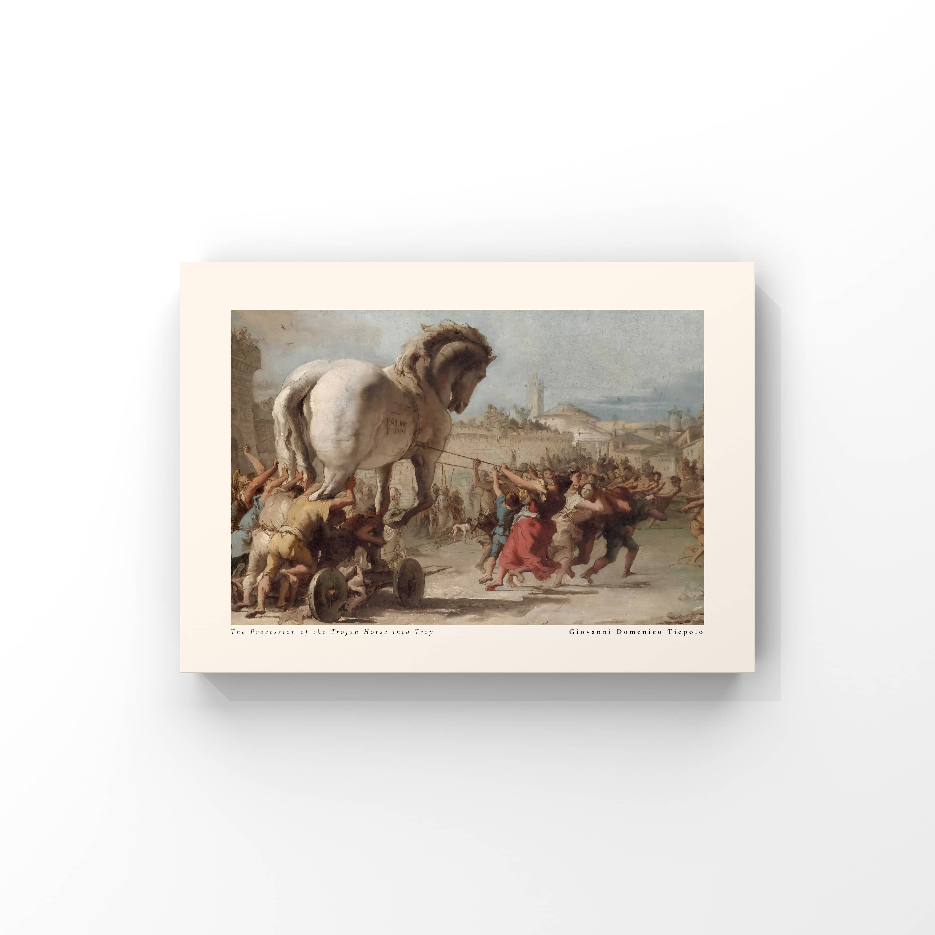 "The Odyssey Collection-The Procession of the Trojan Horse into Troy" Tablo