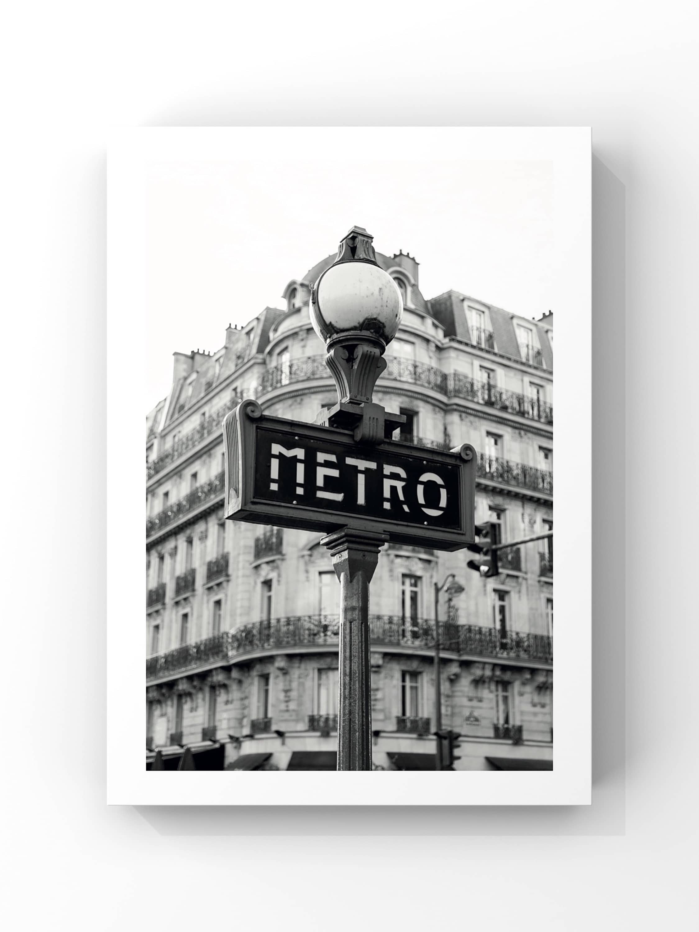 Paris Metro – Siyah Beyaz Şehir Nostaljisi Poster Tablo