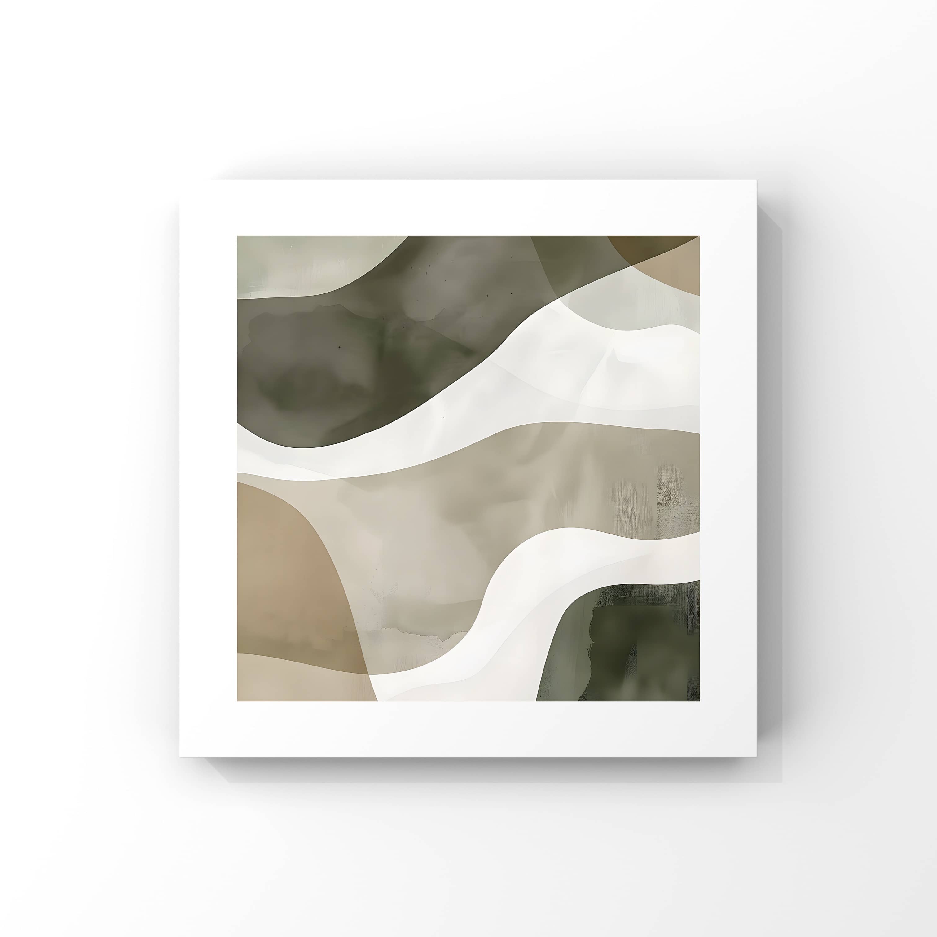 "Olive Green Breeze" No.3 Poster Tablo