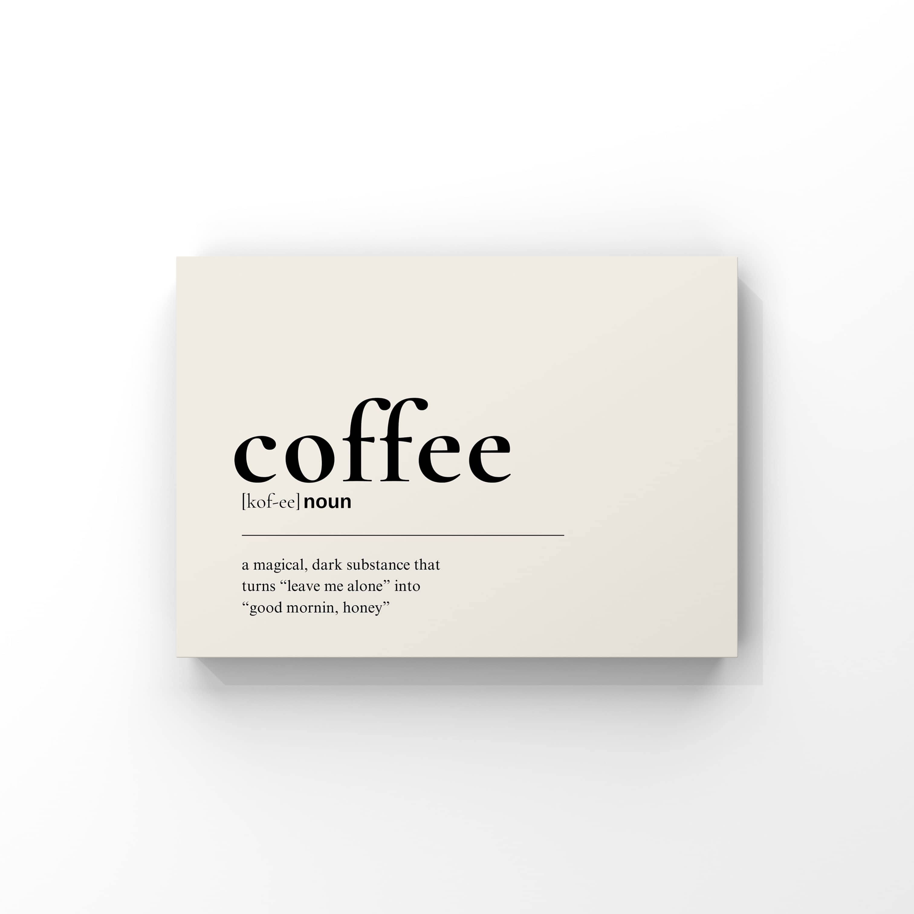"Coffee" No.1 Poster Tablo